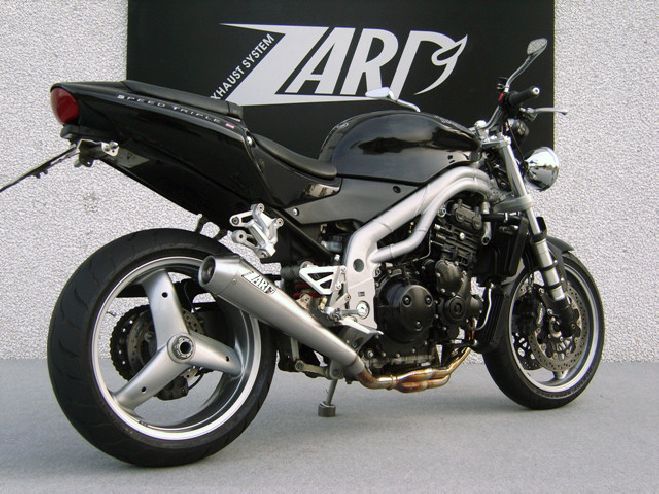 Slip-On Conico per Triumph Speed Triple 955 02-04 - Silenziatore Zard