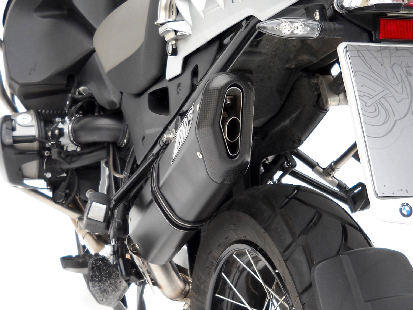 Silenziatore Scarico BMW R 1200 GS PENTA Slip-On 04-09 Acciaio Inox Alluminio