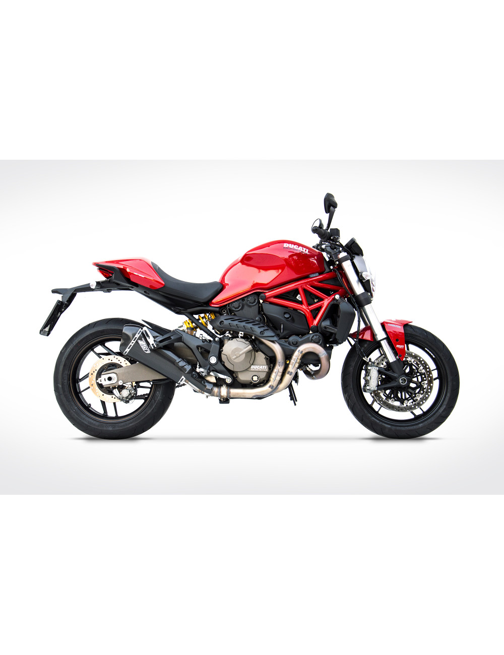 Scarico Silenziatore Carbonio Racing Ducati Monster 821 15-17 Slip-On ZARD