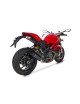 Scarico Silenziatori Ducati Monster 1100 EVO Slip-On Sovrapposto Inox Carbonio