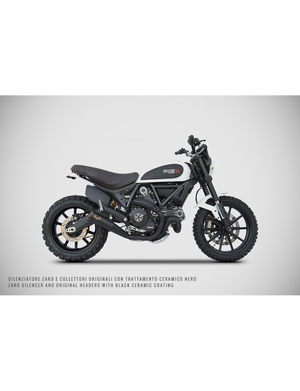 Slip-On Zuma Ducati Scrambler 800 15-16 Silenziatore Zard