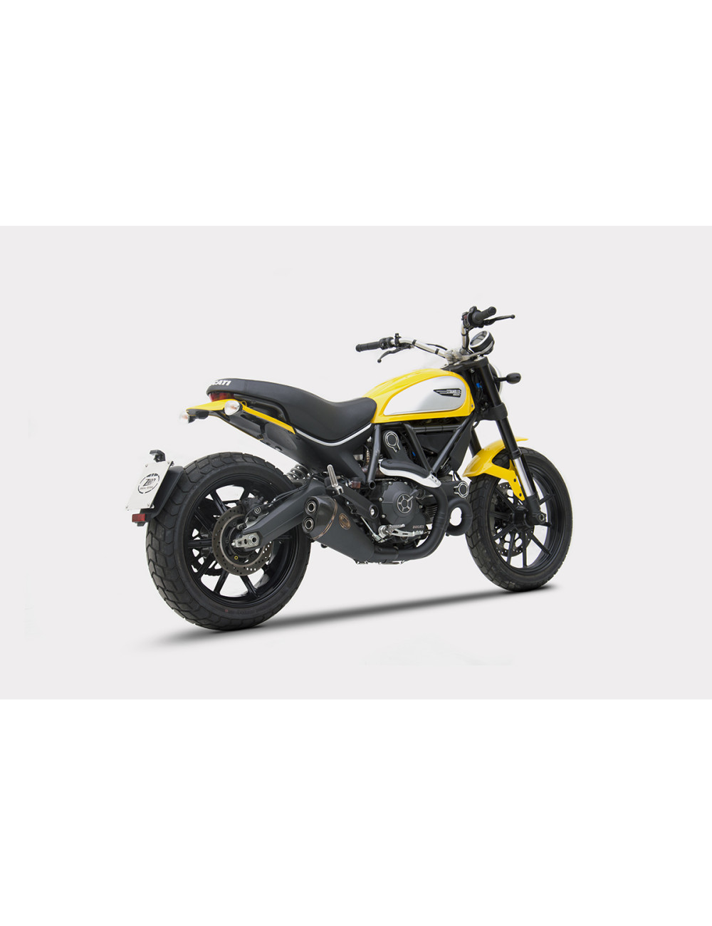 Scarico Ducati Scrambler 800 Silenziatore Inox-Carbonio