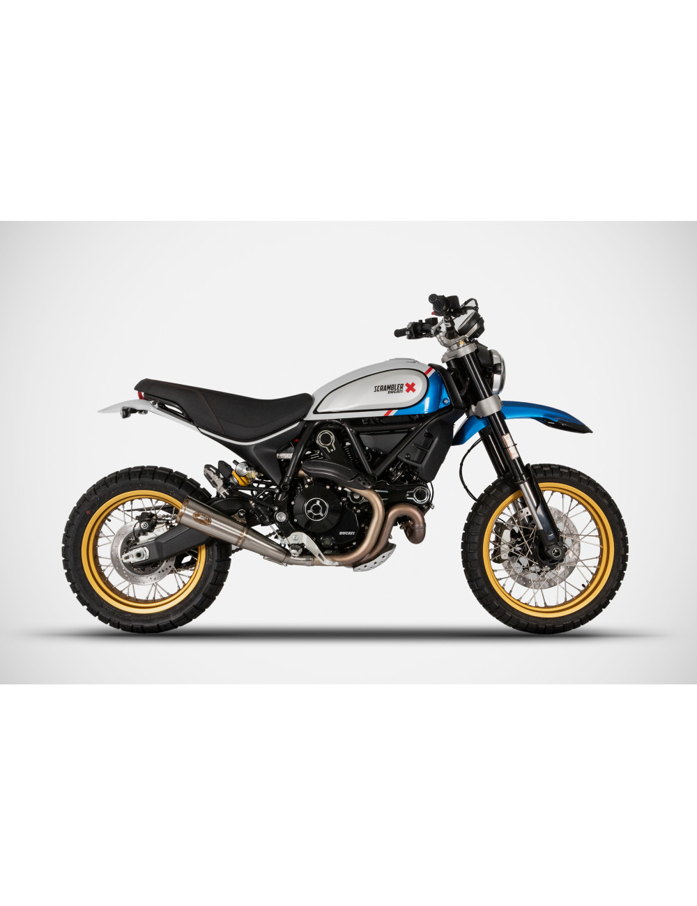 Scarico Ducati Scrambler Desert Sled 800 21-22 Slip-On Zuma ZARD - Silenziatore Inox