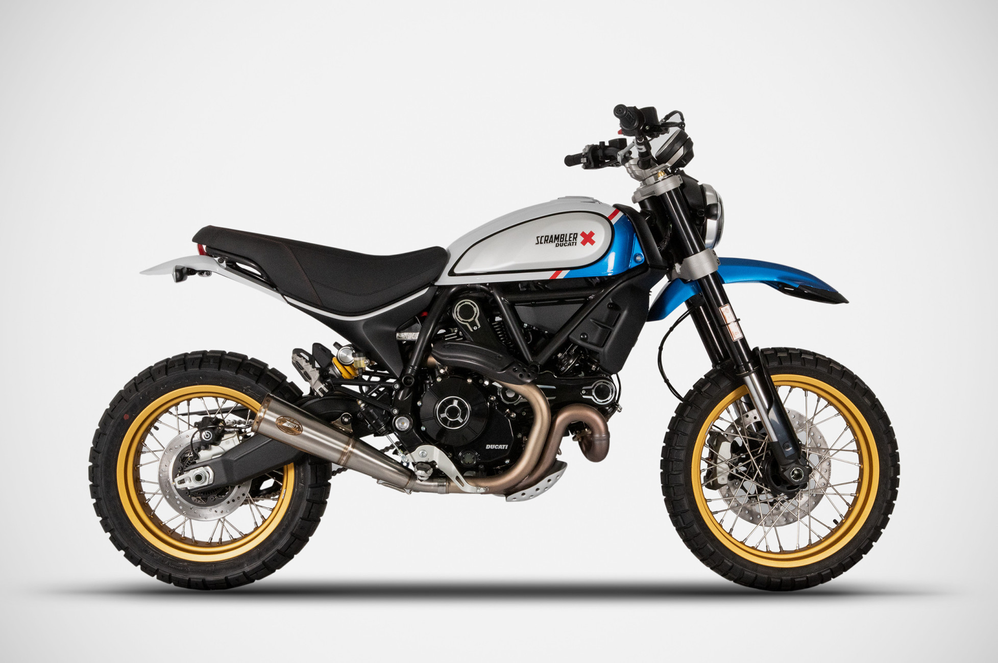 Scarico Ducati Scrambler Desert Sled 800 21-22 Slip-On Zuma ZARD - Silenziatore Inox