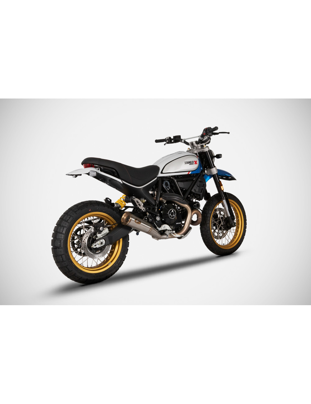 Scarico Ducati Scrambler Desert Sled 800 21-22 Slip-On Zuma ZARD Silenziatore Inox