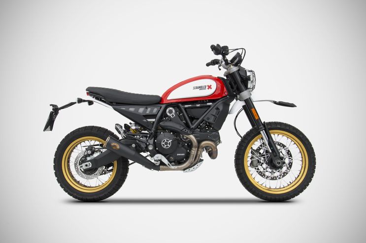 Ducati Scrambler Desert Sled exhaust 17-20 Slip-On Zuma ZARD