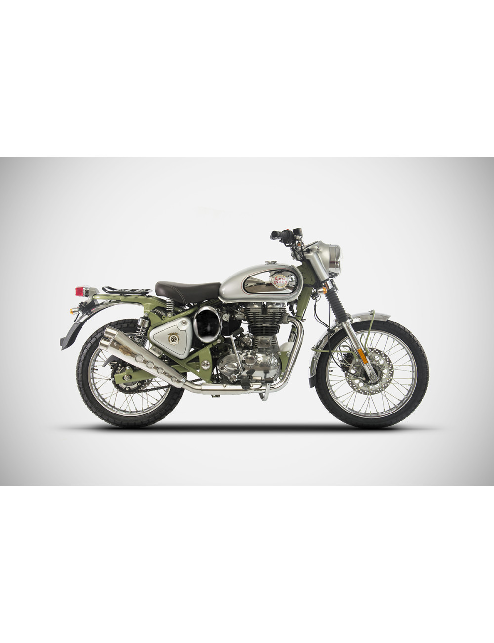 Royal Enfield Bullet 500 Trials 19-20 Slip-On Silenziatore Inox ZARD