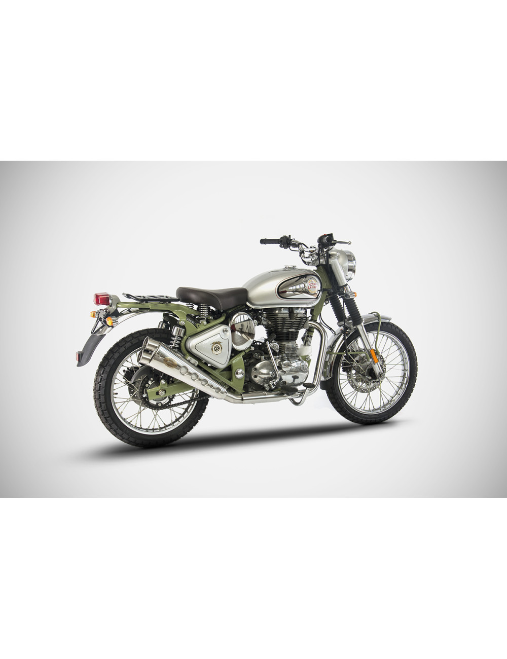 Royal Enfield Bullet 500 Trials 19-20 Slip-On Silenziatore ZARD