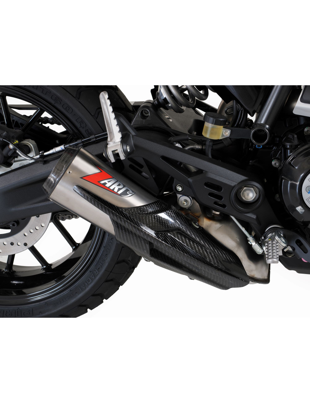 Scarico Ducati Scrambler 800 23-24 Slip-On ZARD Silenziatore Titanio Carbonio