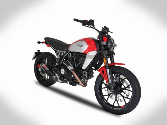 Scarico Ducati Scrambler 800 23-24 Slip-On Silenziatore Titanio o Carbonio