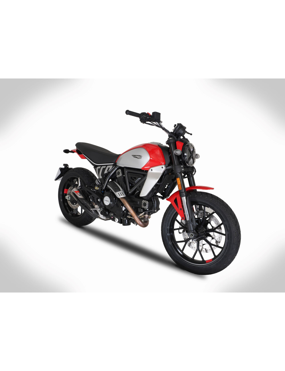 Scarico Ducati Scrambler 800 23-24 Slip-On Silenziatore Titanio o Carbonio