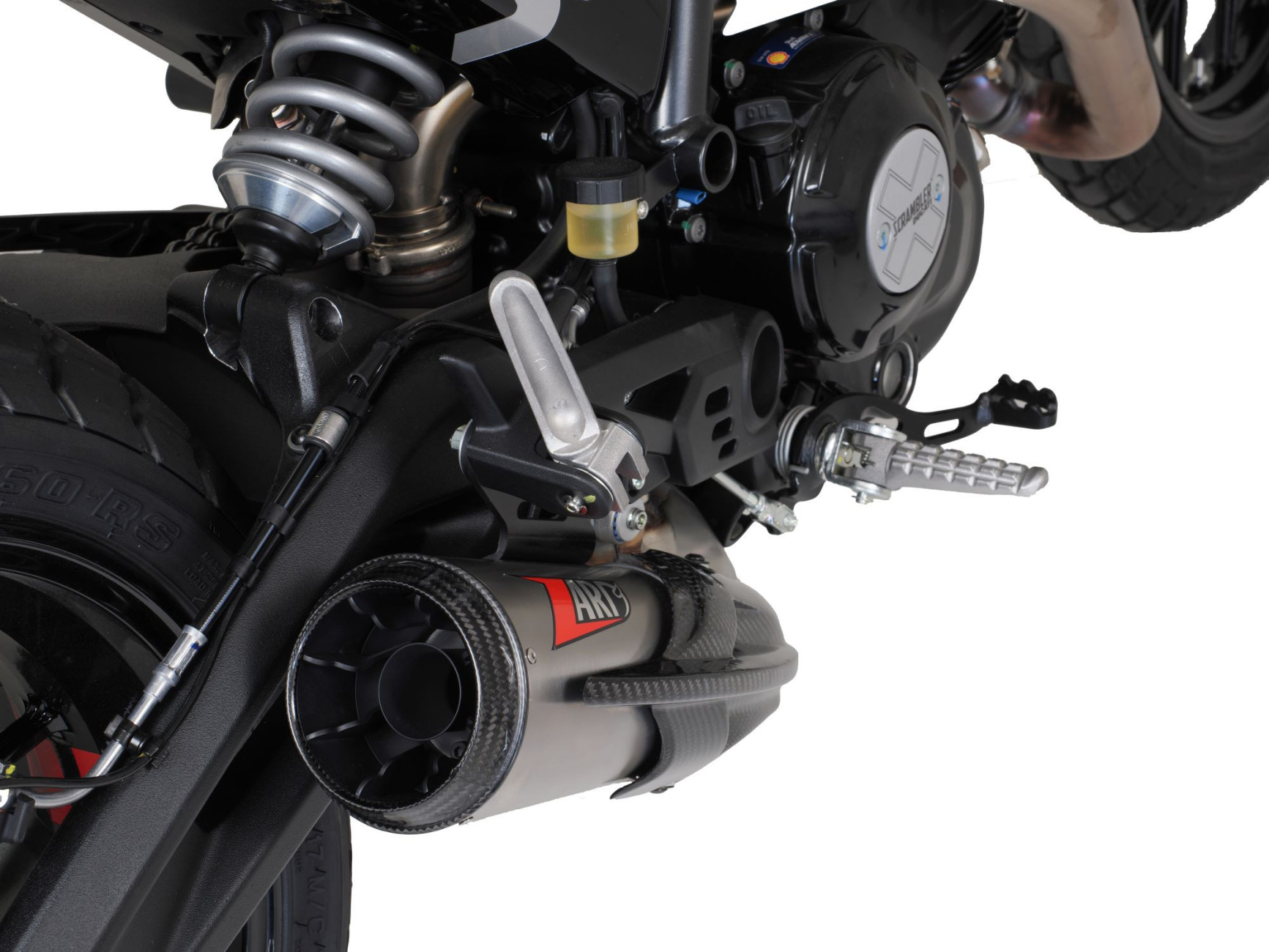 Ducati Scrambler 800 Exhaust 23-26 Slip-On ZARD Titanium Carbon Silencer