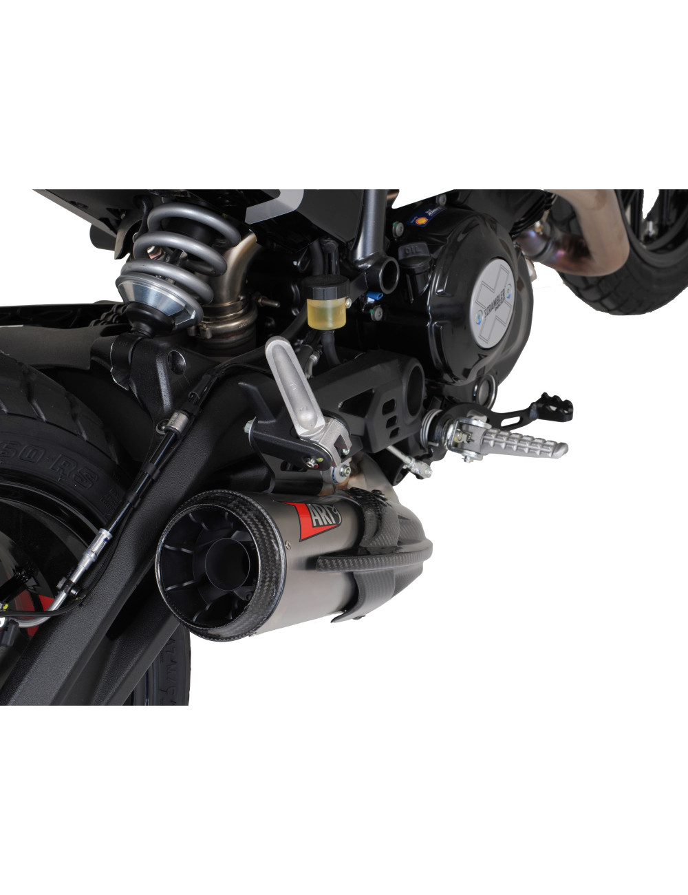 Ducati Scrambler 800 Exhaust 23-24 Slip-On ZARD Titanium Carbon Silencer