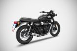 Triumph Bonneville T100 Rear Exhaust Transformation 2017 2020