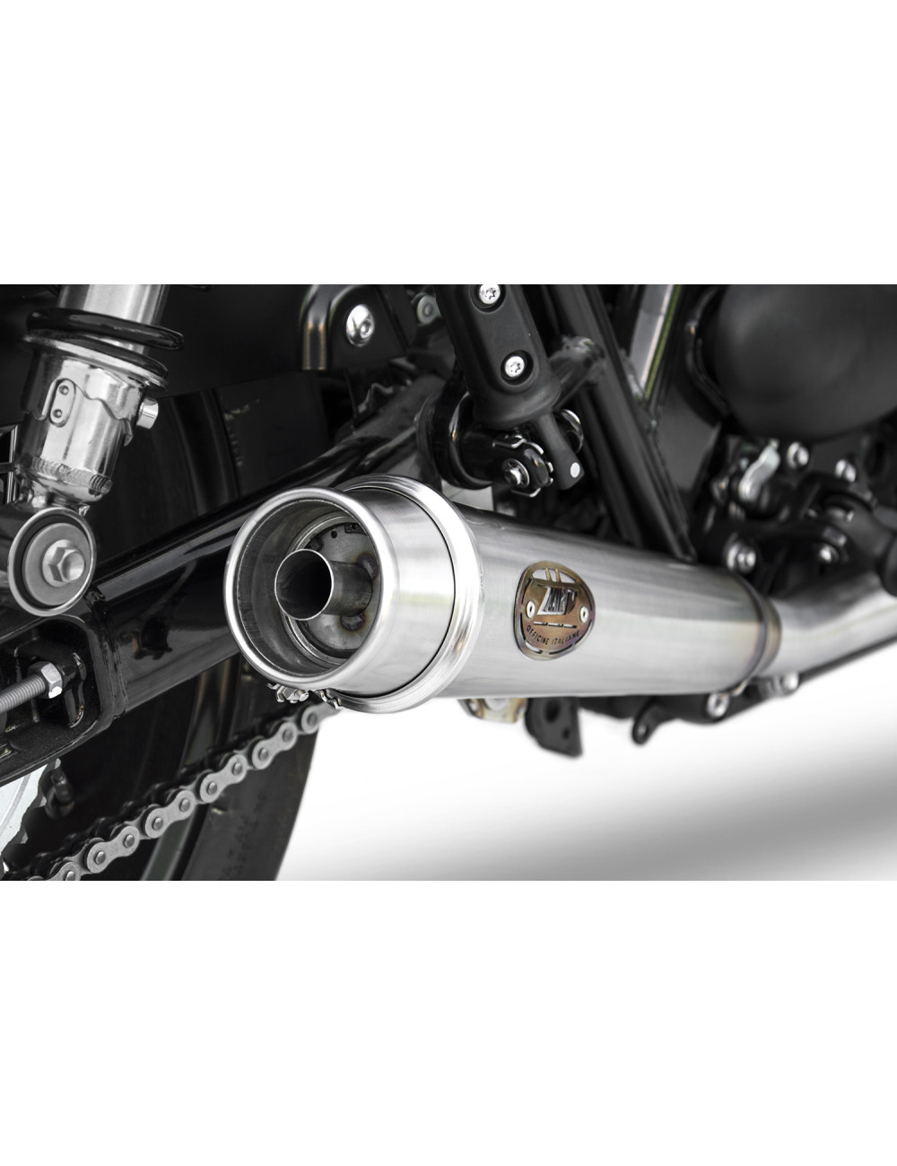 Triumph Bonneville T100 Rear Exhaust Conversion