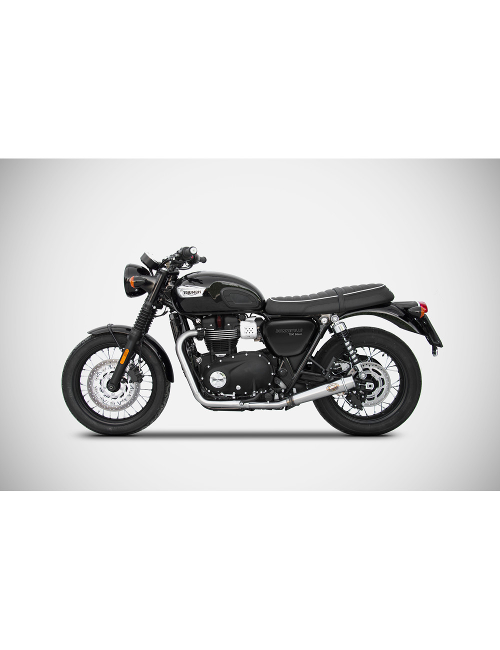 Trasformazione Scarico Arretrato Triumph Bonneville T100 21 e 23