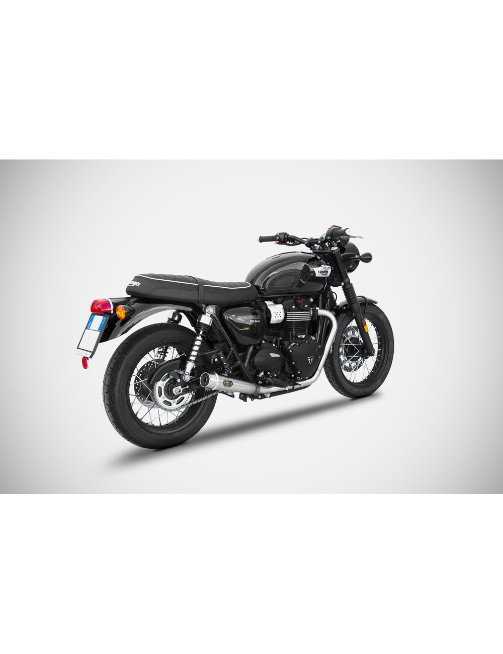 Trasformazione Scarico Arretrato Triumph Bonneville T100 21 23