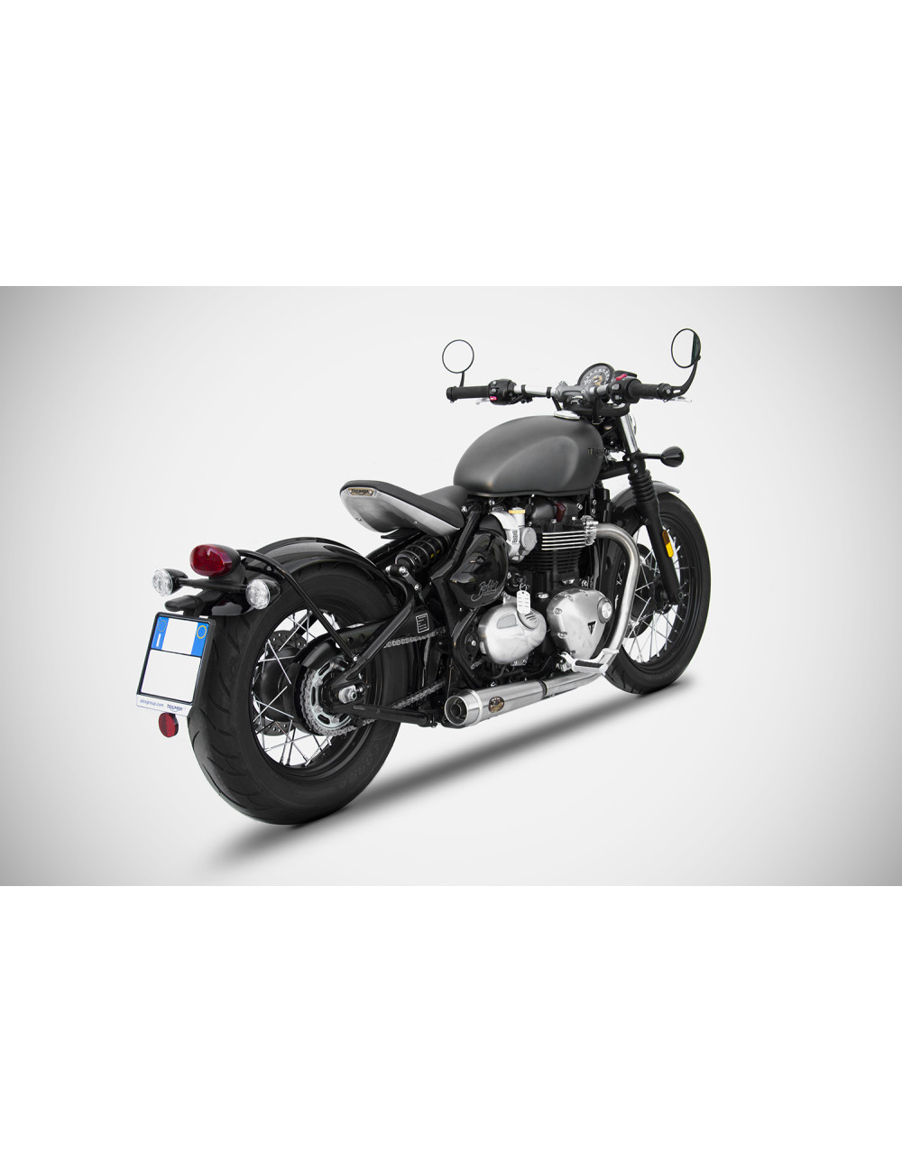 Triumph Bobber 1200 2017-2020 Slip-On Silencers - Stainless Steel