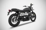 Slip-On Six Days per Triumph Street Scrambler 17-20 Silenziatori Zard