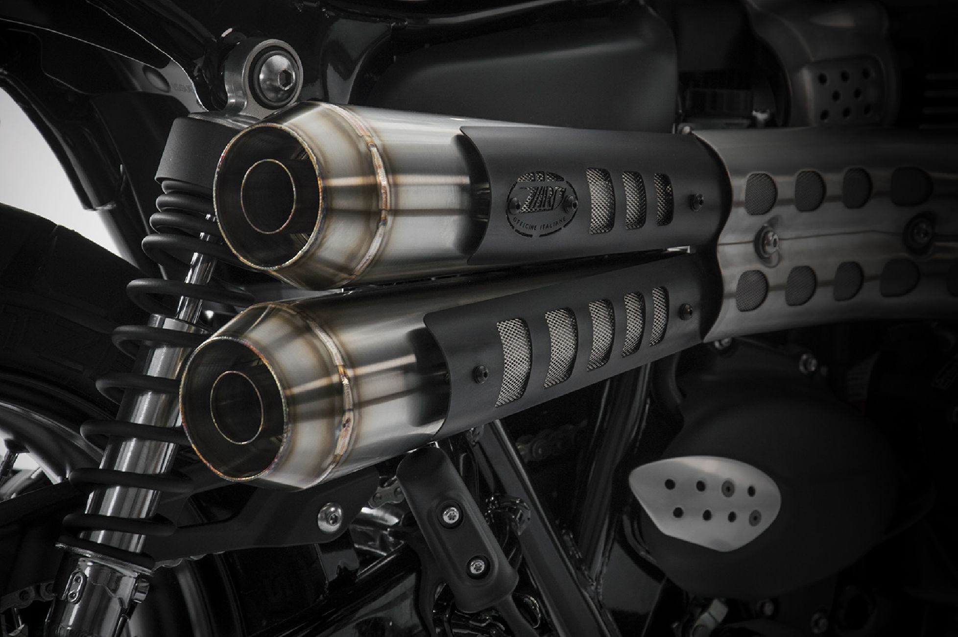 Slip-On Conico per Triumph Street Scrambler 17 20 Silenziatori Zard