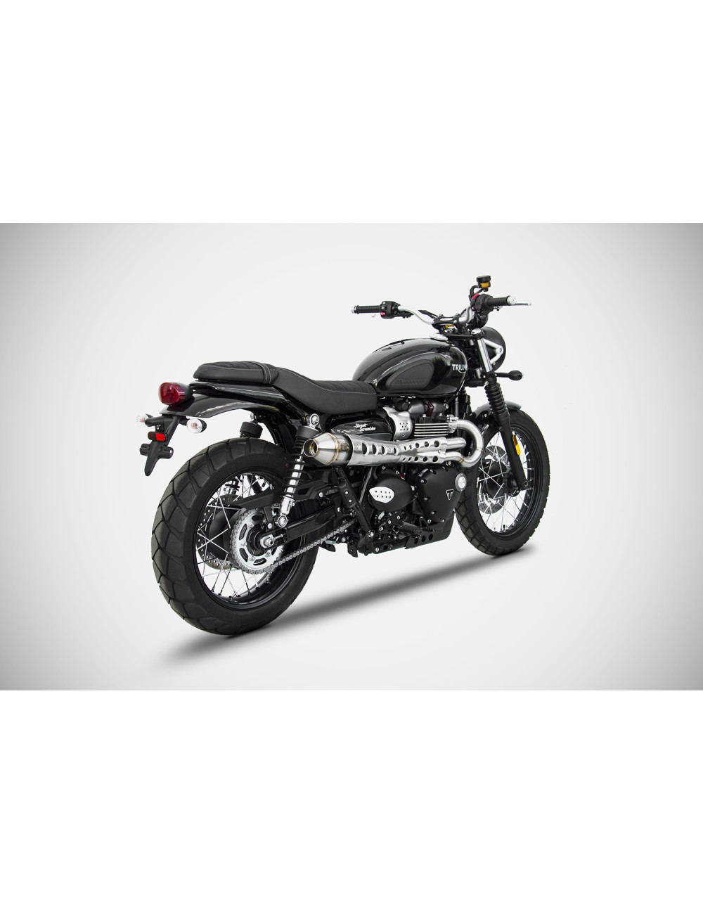 Completo Conico Alto Triumph Street Scrambler 17-20 Impianto Scarico Zard