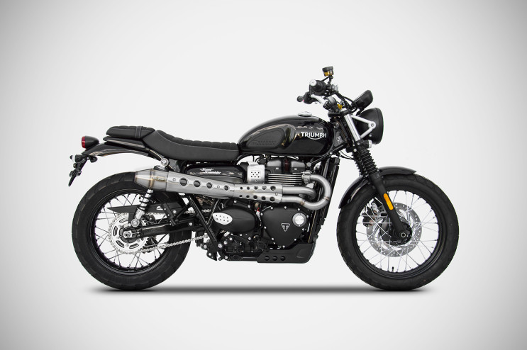 Complete High Conical Kit Triumph Street Scrambler 17 20 Zard Exhaust System