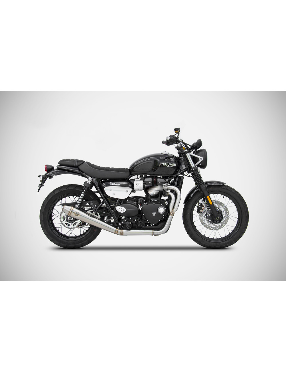 Triumph Street Scrambler 17-20 Full Kit Conico Basso Scarico Completo ZARD