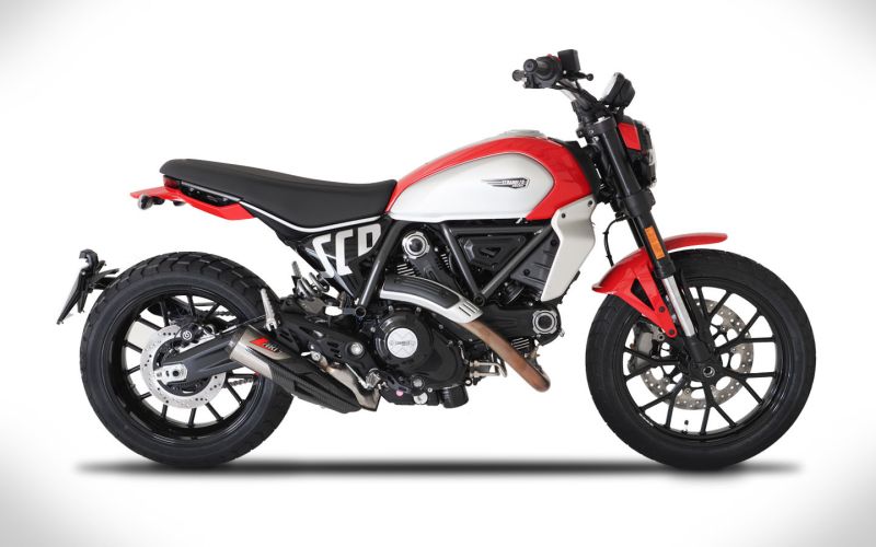 Scarico Ducati Scrambler 800 23-24 Slip-On ZARD Silenziatore Titanio o Carbonio