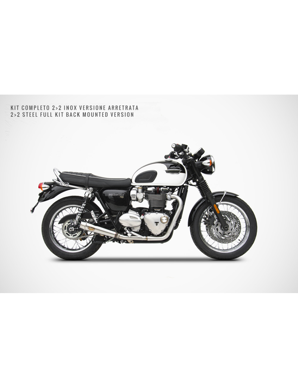 Conversion into Rear Exhaust Triumph Bonneville T120