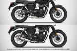 Conversion into Rear Exhaust Triumph Bonneville T100 17-20