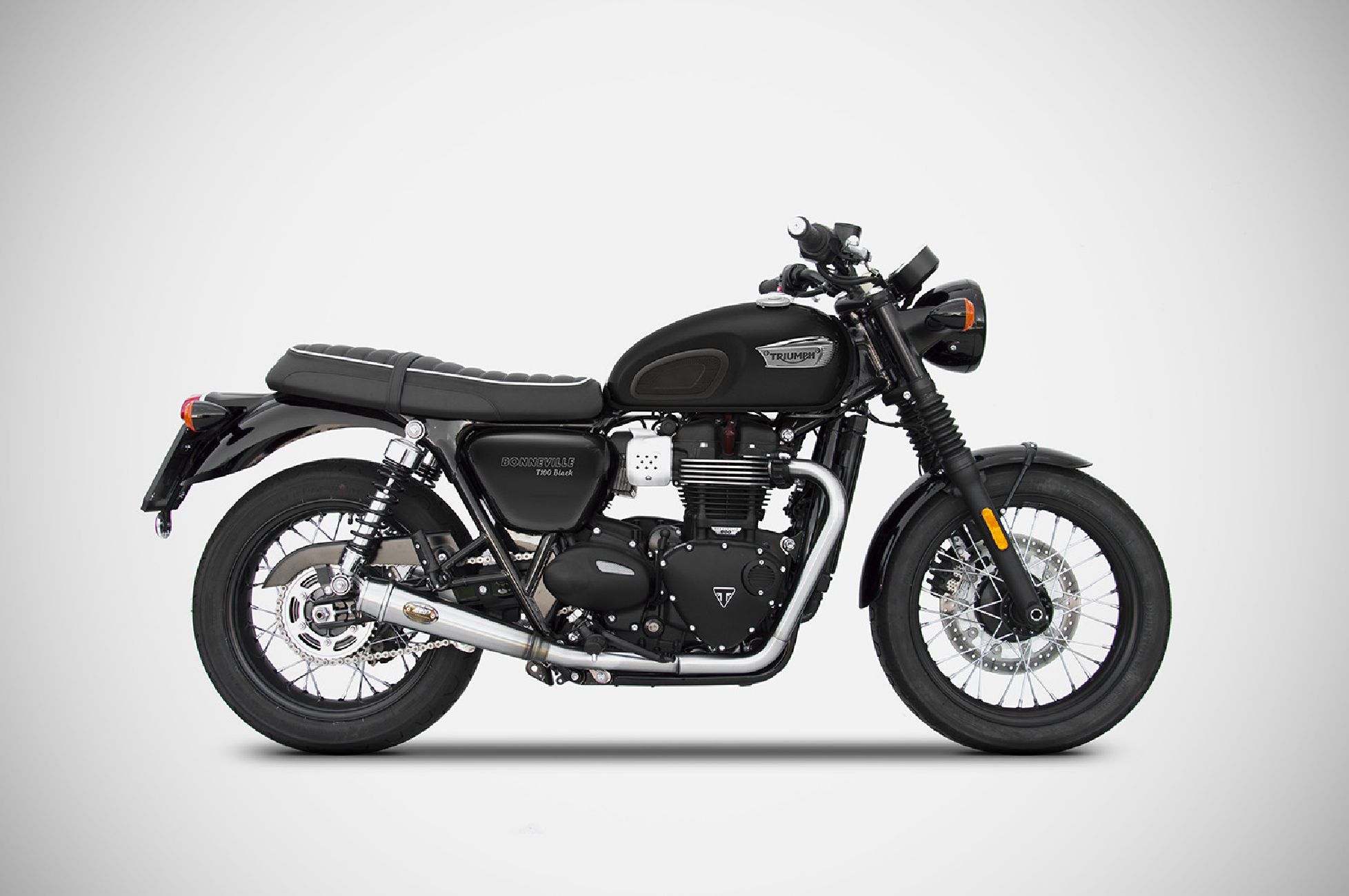 Conversion into Rear Exhaust Triumph Bonneville T100