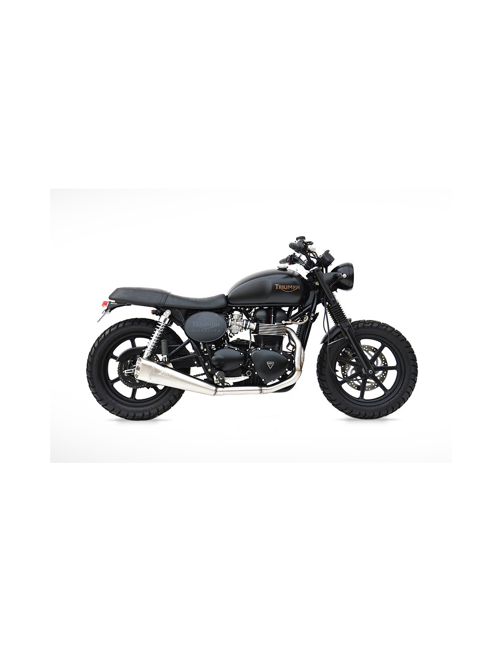 Scarico Triumph Bonneville T100 Iniezione 08-16 Full Kit Short ZARD