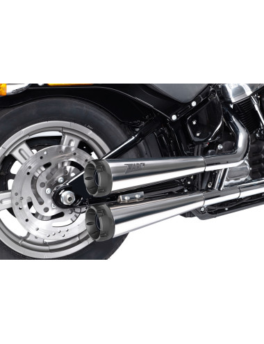 SOFTAIL M8 Mufflers Exhaust with Aluminum End Cap