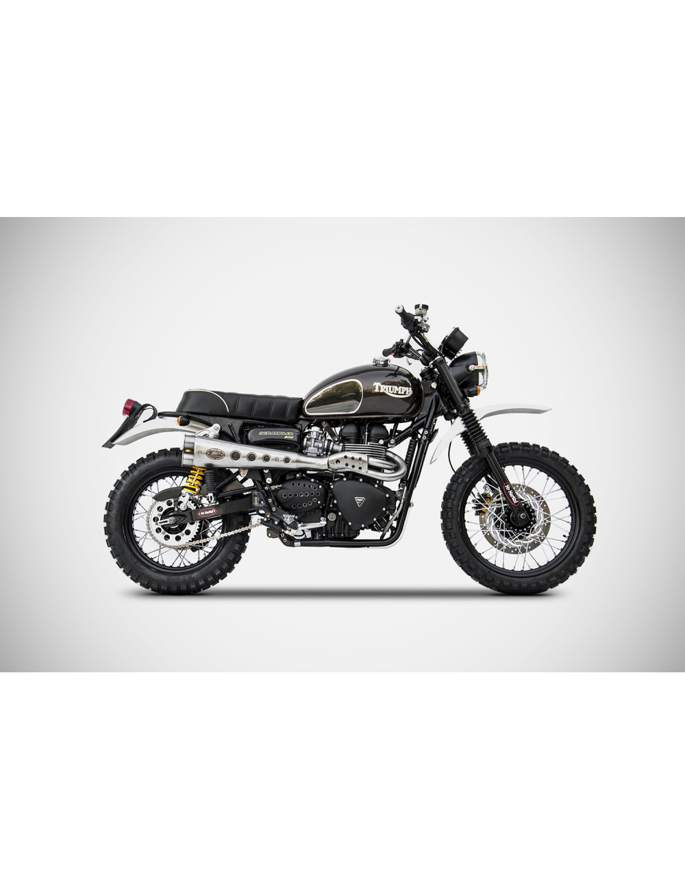 Full Kit Alto Special Triumph Scrambler 900 01-07 Impianto Scarico Zard