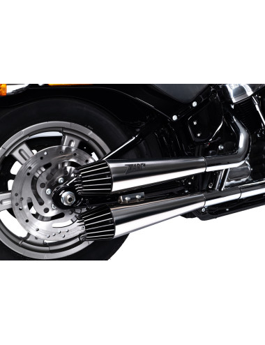 SOFTAIL M8 AVIO Exhaust Slip-Ons 16-23 Stainless steel silencers