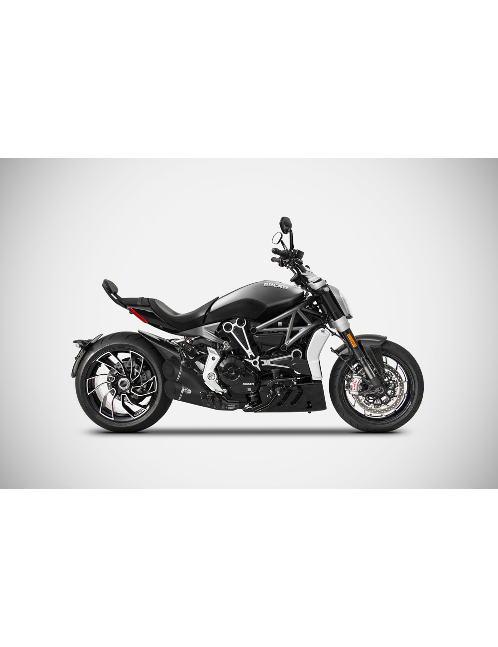 XDIAVEL 16-20 Porta Targa in Carbonio Kit 2-1-2 Inox