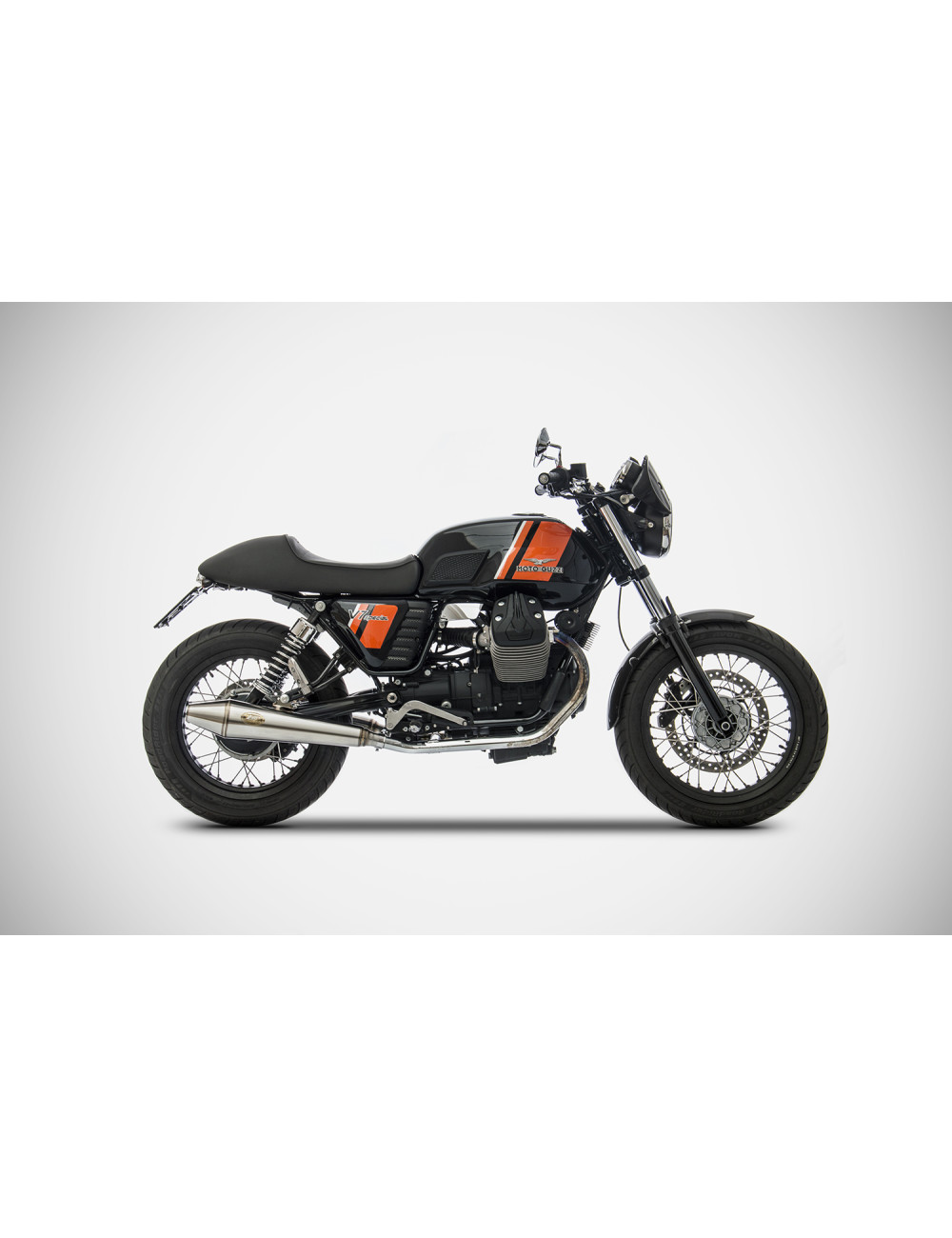 Moto Guzzi V7II Stone 13-17 Conico Silenziatori Inox Racing