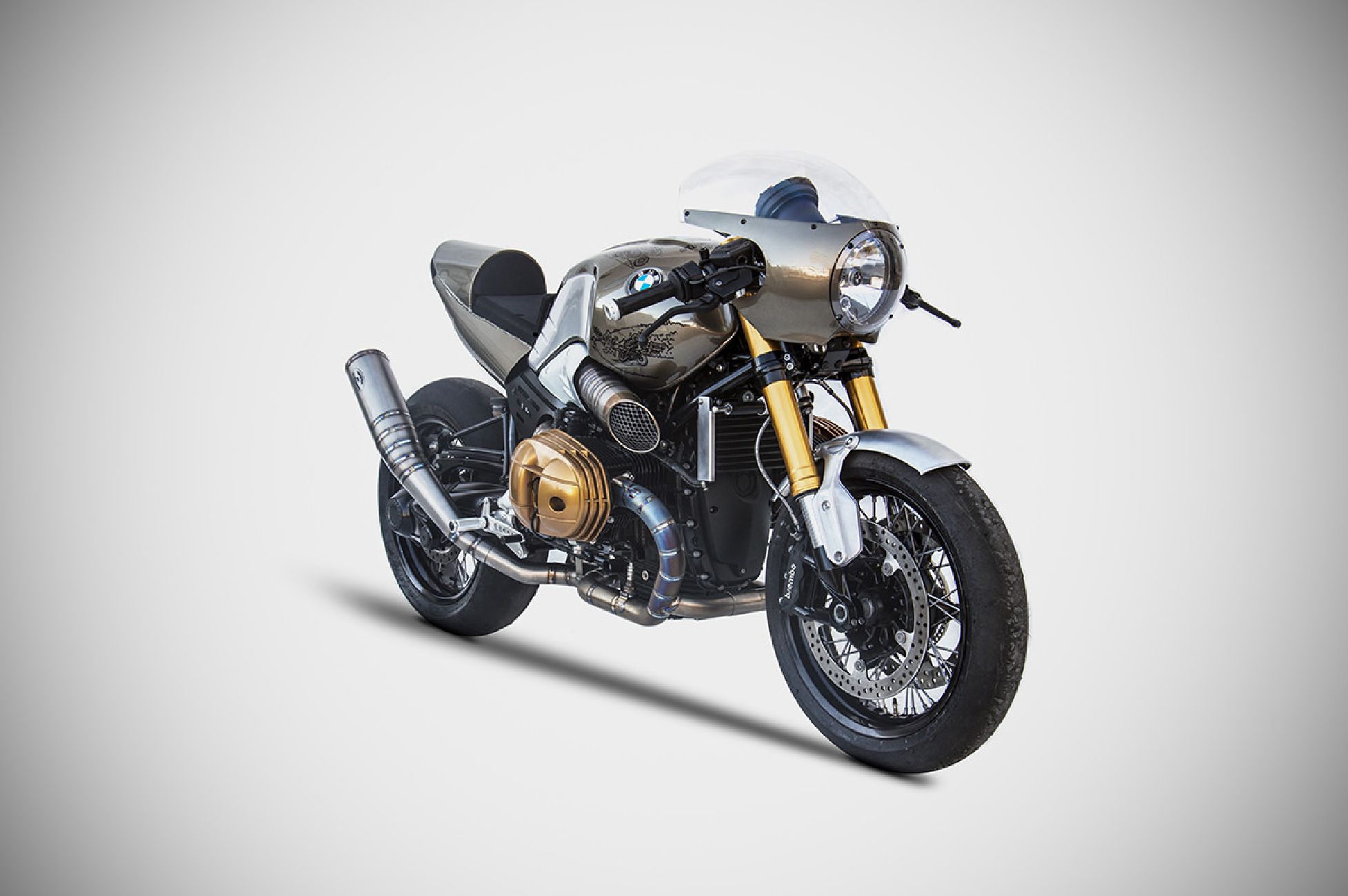 BMW R nine T Exhaust CAPITAN EXHAUST Full Kit 17-20 Titanium