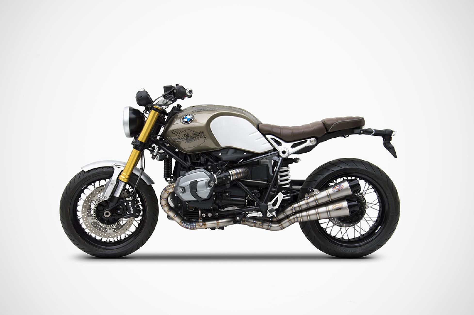 Scarico BMW R nine T "SOVRAPPOSTO" (17-20) Titanio ZARD