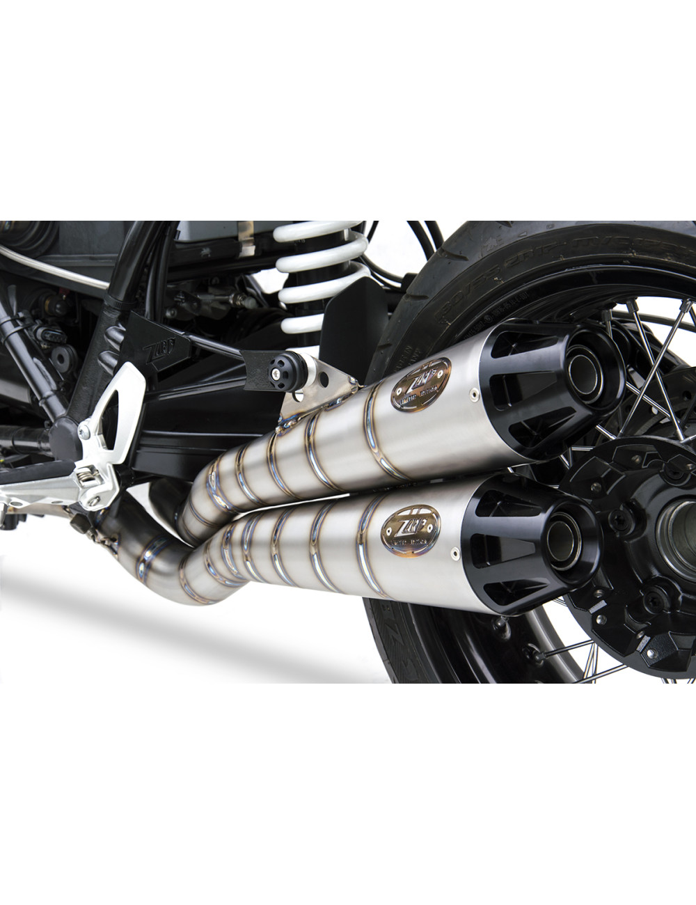 BMW R nine T exhaust OVERLAPPED 17-20 ZARD Titanium