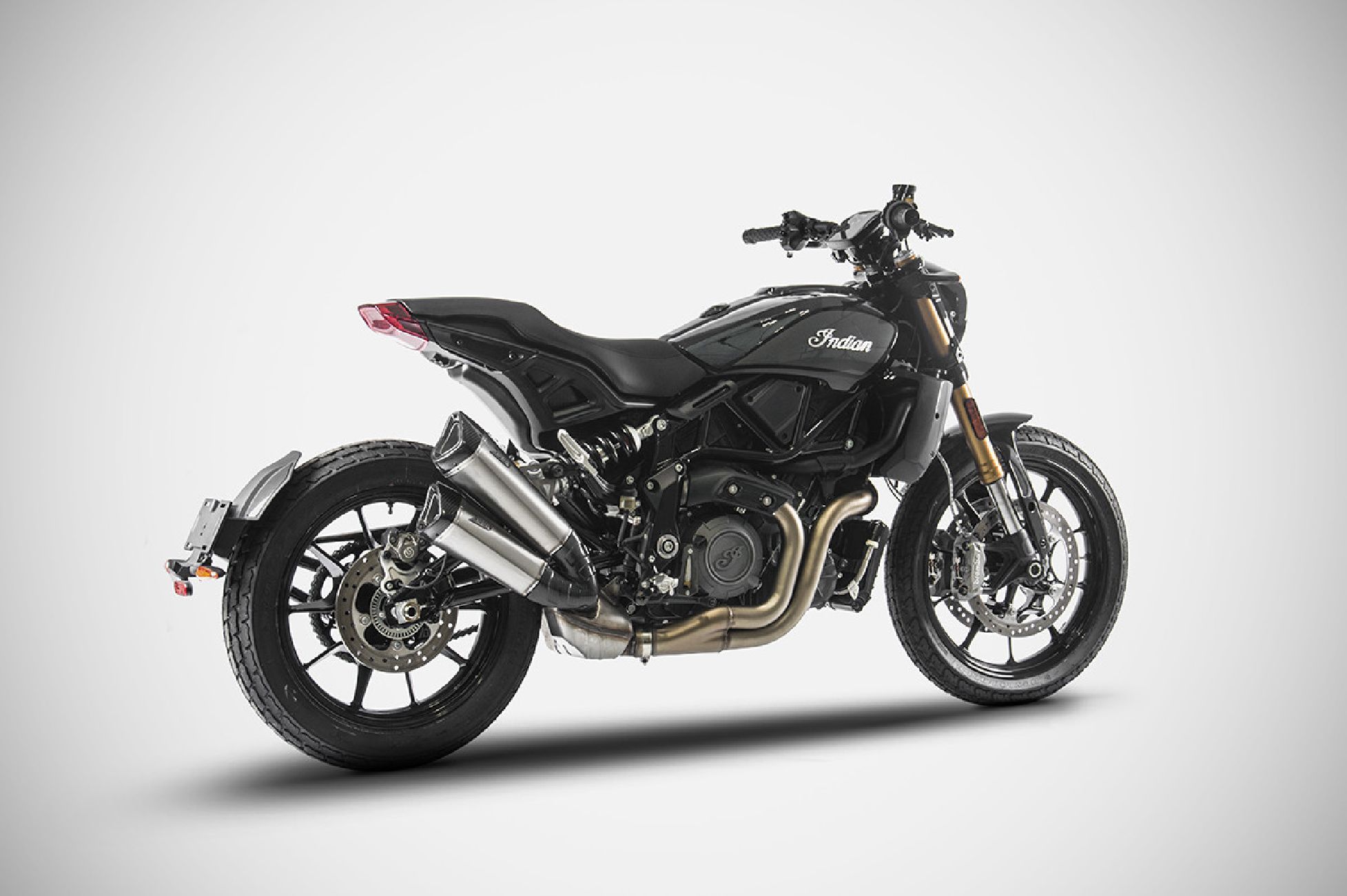 Indian FTR 1200 18-20 exhaust Slip-On Racing Titanium ZARD