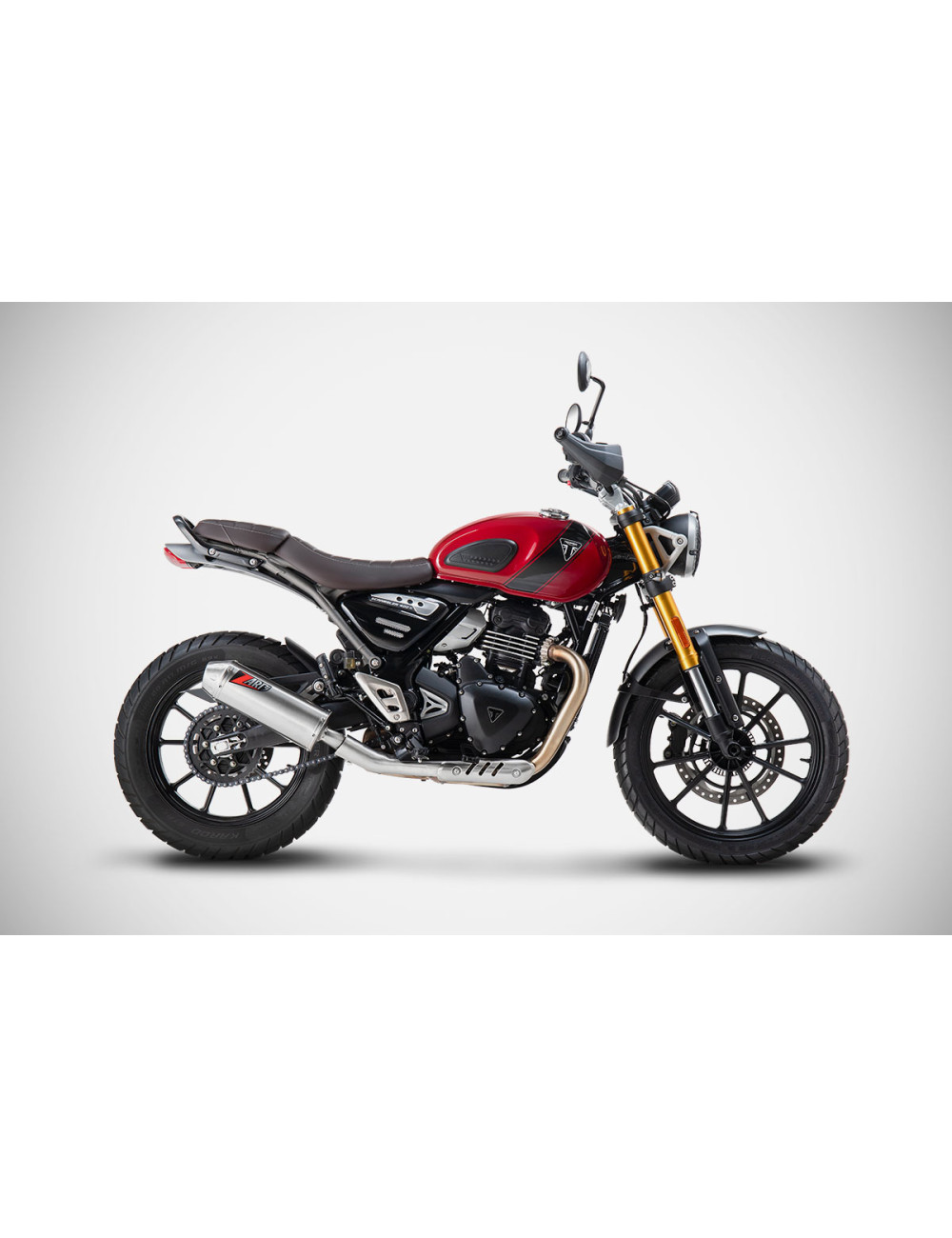 Scarico Triumph Scrambler 400 X - 2024 slip on Silenziatore Acciaio ZARD