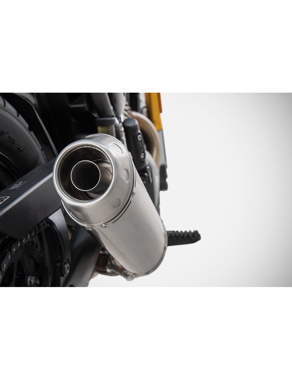 Exhaust Triumph Scrambler 400 X - 2024 slip on Steel silencer ZARD