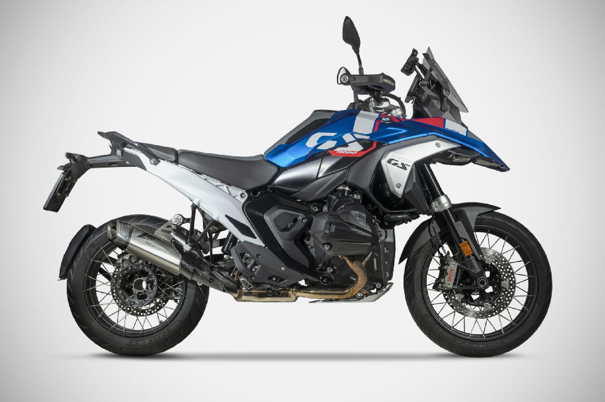 BMW R 1300 GS exhaust SLIP-ON ZARD 2024 Titanium with Carbon