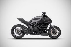 DIAVEL 11-18 Exhaust SLIP-ON ZARD in stainless steel and titanium