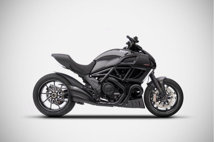 Scarico DIAVEL 11-18 SLIP-ON ZARD in Acciaio Inox e Titanio