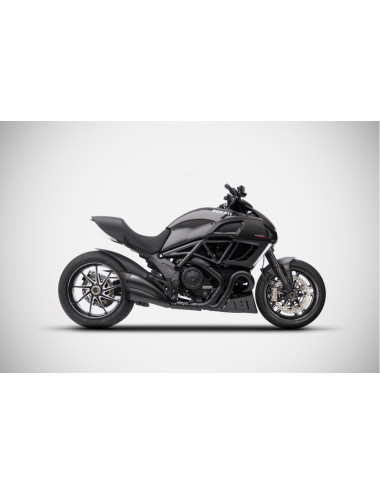 DIAVEL 11-18 Exhaust SLIP-ON ZARD in stainless steel and titanium