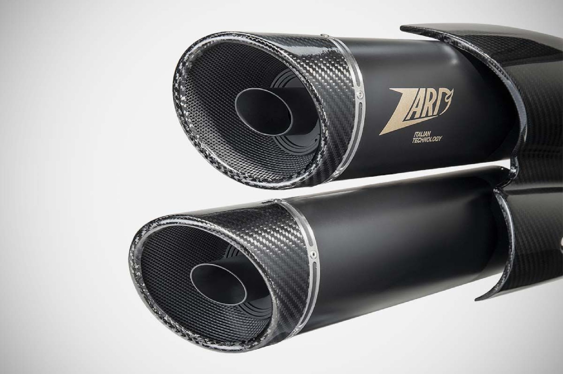 Racing and homologated versions of Zard exhaust for Sportster S side by side