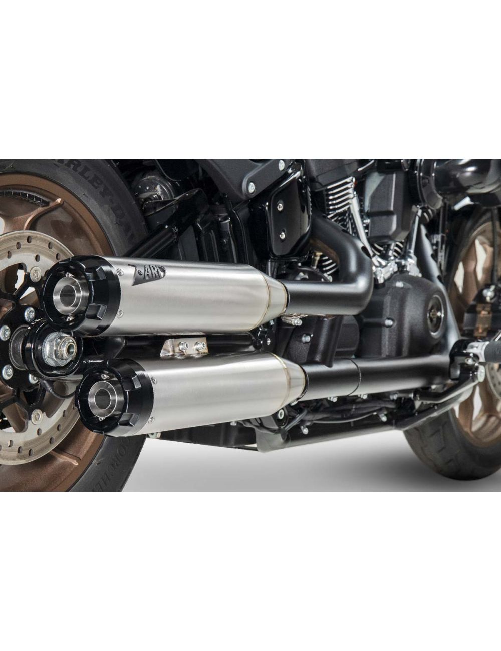 Harley-Davidson Street Bob 114 - 2017/2024 sistema di scarico silenziatori sovrapposti Zard