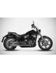 Harley-Davidson Softail Standard - 2017/2024 sistema di scarico silenziatori sovrapposti Zard